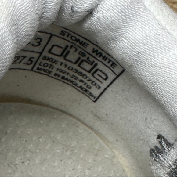 HEY DUDE Wally Sox Stone White Men’s 10 - Picture 5 of 16